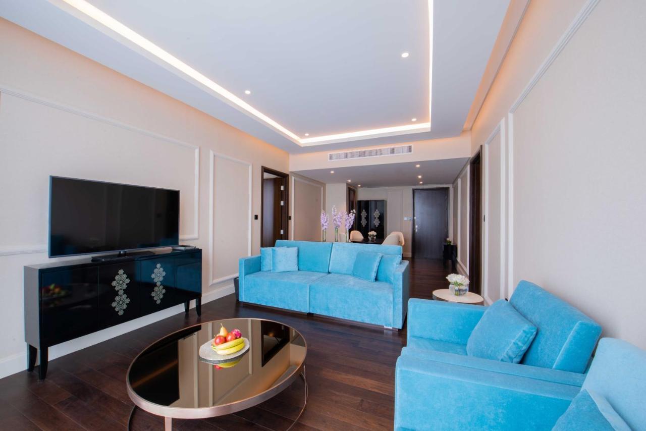Shaza Doha Hotell Exteriör bild A living room at the hotel